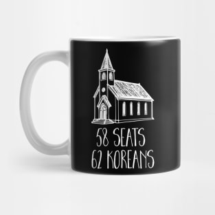 58 Seats 62 Koreans Mug